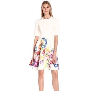 Ted Baker tapestry floral dress, midi, US size 4